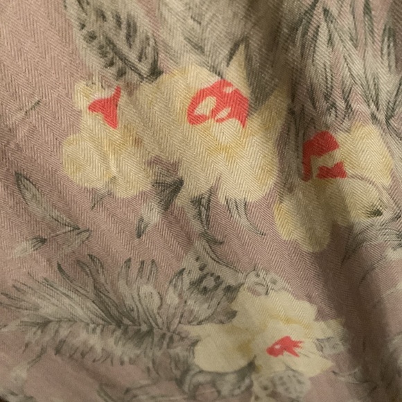 Jane Ashley tropical khaki w/orchids sleeveless scoop neck maxi dress size 3x - Picture 4 of 10